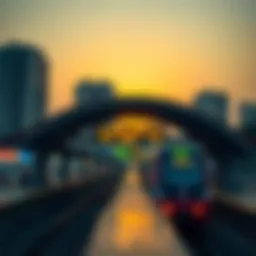 Stunning view of Burjuman Metro station