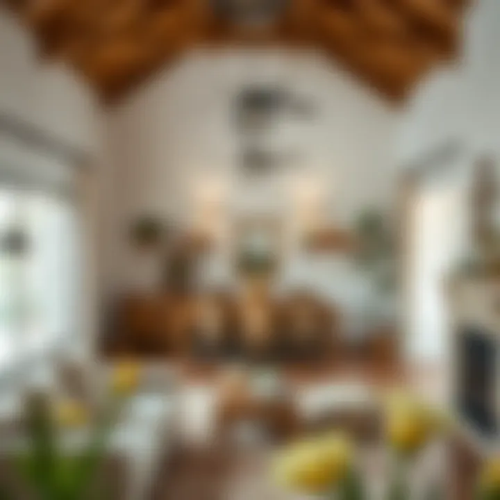 Inviting Interior of a Farmhouse Interior view showcasing a cozy farmhouse living space.