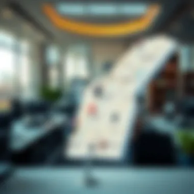 Map showcasing various affordable office locations in Dubai