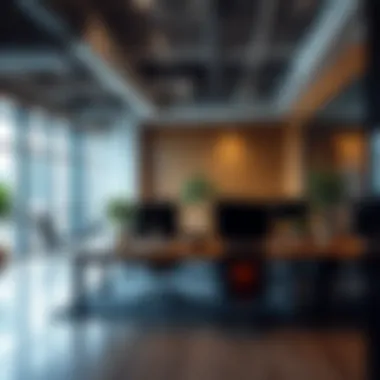 Modern office layout in a Dubai co-working space