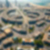 Aerial view of Al Barsha 1 showcasing the urban layout