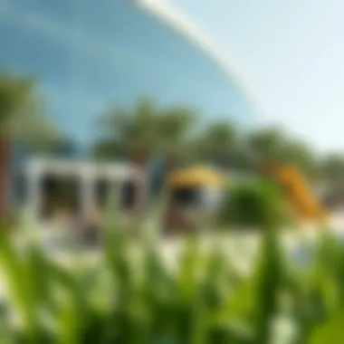 Vibrant community spaces in Al Barsha with greenery and recreation