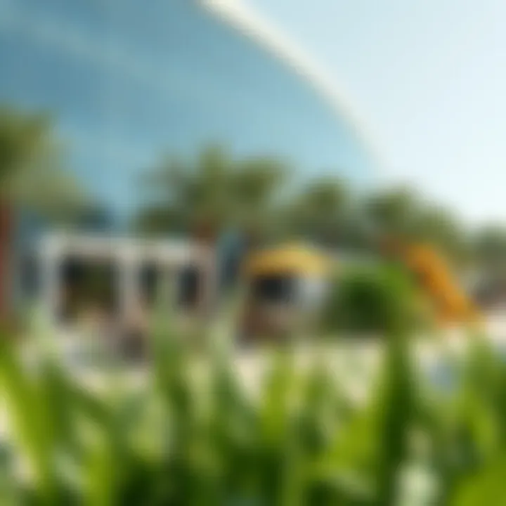 Vibrant community spaces in Al Barsha with greenery and recreation