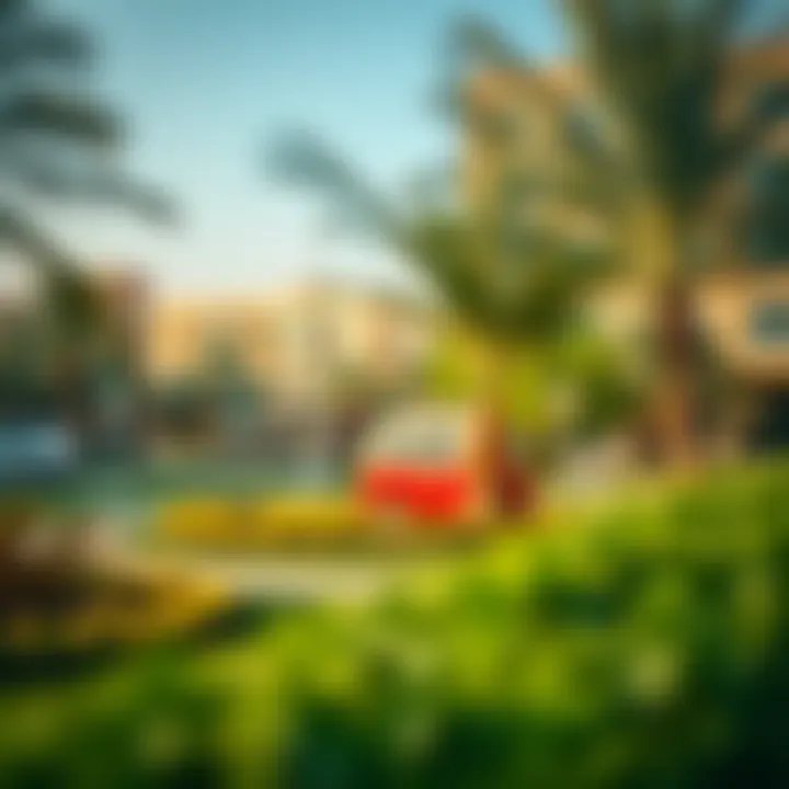 Green spaces and parks in البرشاء هايتس highlighting community living