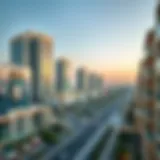 A panoramic view of البرشاء هايتس showcasing modern architecture