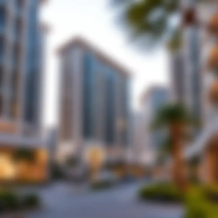 Luxury residential buildings in Al Barsha highlighting investment potential