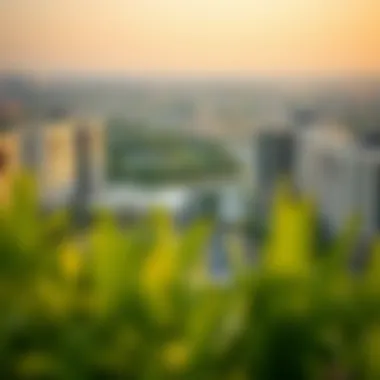 Luxurious residential complex in Al Barsha surrounded by lush landscapes