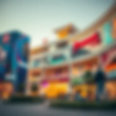 Modern shopping mall in Al Barsha featuring diverse retail options