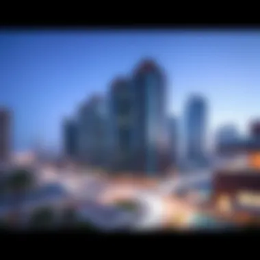 Stunning skyscrapers of Al Barsha showcasing modern architecture