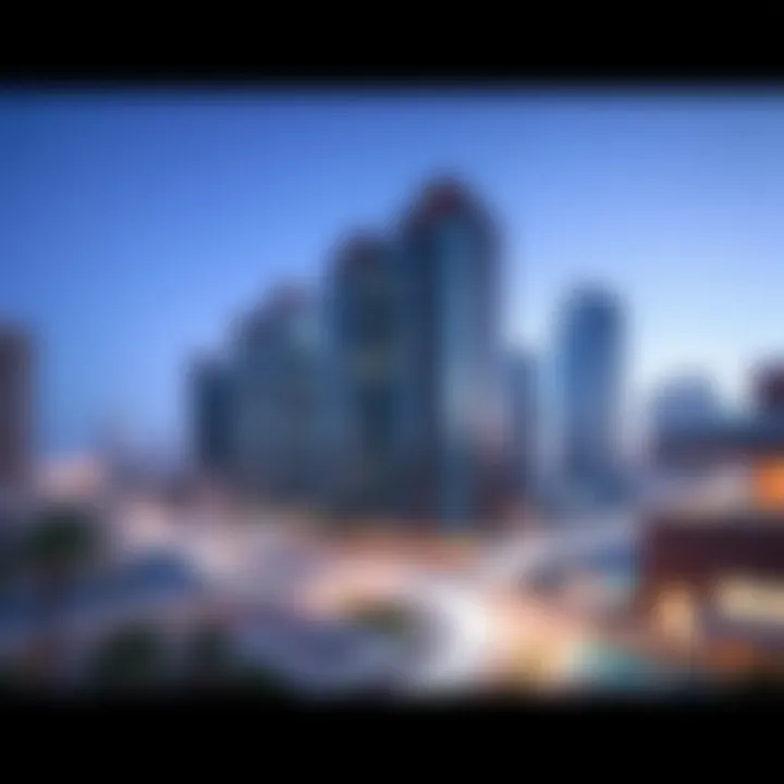 Stunning skyscrapers of Al Barsha showcasing modern architecture