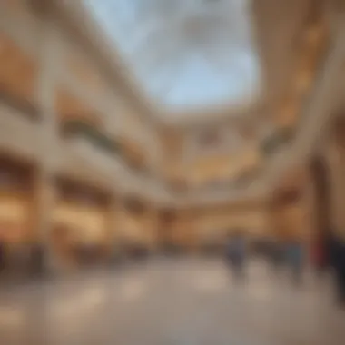 Dynamic Shopping Experience at Al Bawadi Mall Vibrant shopping atmosphere within Al Bawadi Mall