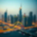 Dubai skyline showcasing luxury properties