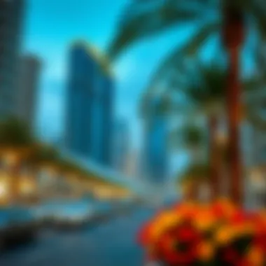 Dynamic Environment Around Al Habtoor Tower Marina Vibrant surroundings of Al Habtoor Tower Marina