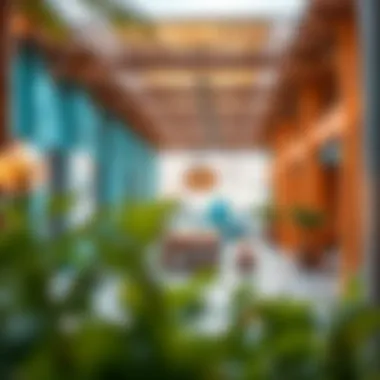 Vibrant community spaces in Al Jaddaf promoting social interaction