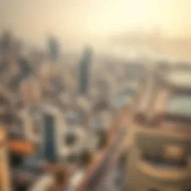 Aerial view of Al Seef highlighting its integration into Dubai's skyline
