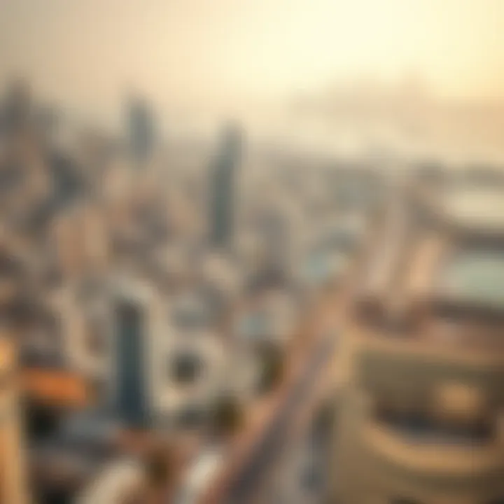 Aerial view of Al Seef highlighting its integration into Dubai's skyline