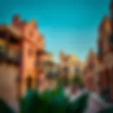 A picturesque view of Al Seef showcasing traditional architecture