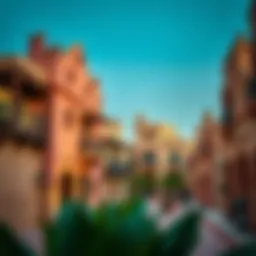 A picturesque view of Al Seef showcasing traditional architecture