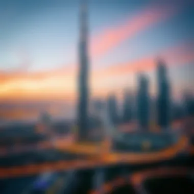 Panoramic view of Dubai skyline featuring Al Shaiba Tower B