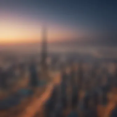 Dubai Skyline Featuring Alhad Properties Vibrant Dubai skyline showcasing Alhad Properties
