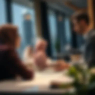 Investment Consultation Real estate agent discussing investment opportunities with clients