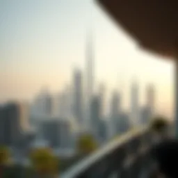 Stunning skyline view of Dubai with modern apartments