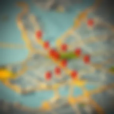 Prime Rental Locations in Dubai Map highlighting prime rental locations in Dubai