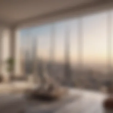 Dubai Skyline: A Glimpse of Luxurious Apartment Living Stunning skyline view of Dubai apartments