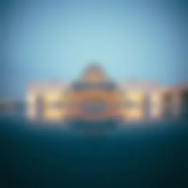 The Louvre Abu Dhabi with its modern design and reflective waters