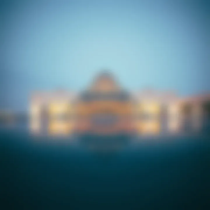 The Louvre Abu Dhabi with its modern design and reflective waters