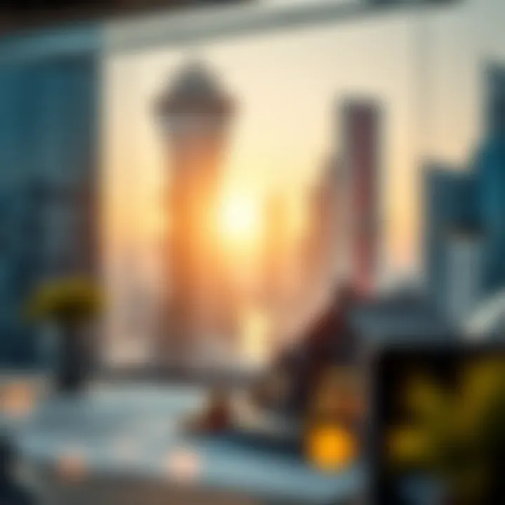 Real estate investment strategy concept with graphs and charts