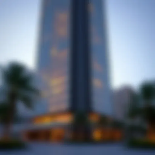 Modern architectural design of Avari Building Tecom