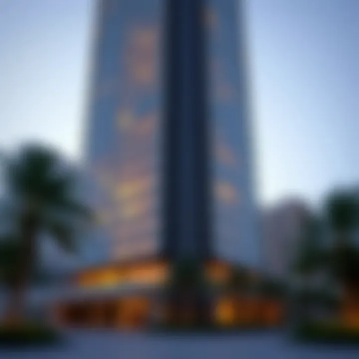 Modern architectural design of Avari Building Tecom