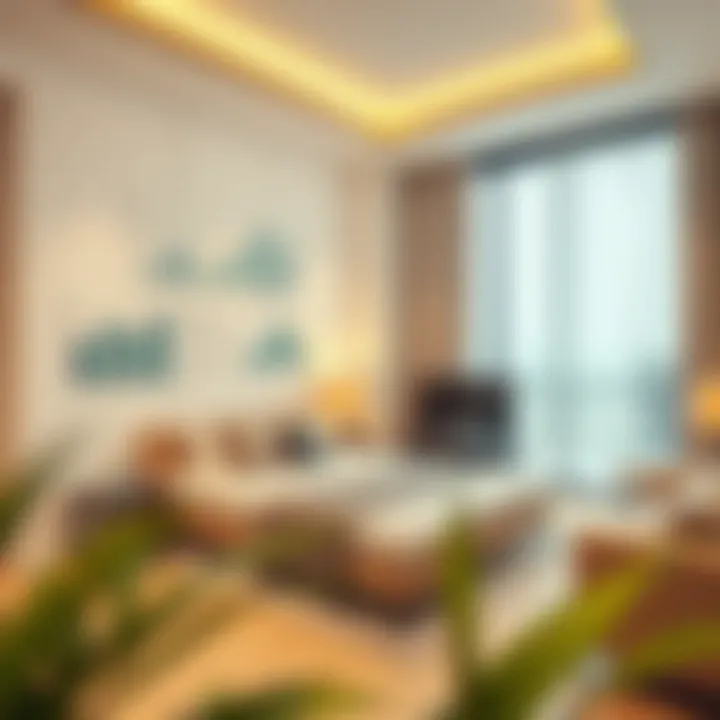 Market analysis chart for shared accommodations in Burjuman