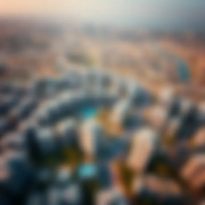 An aerial view showcasing the development of Ben Ghatty projects