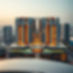 Aerial view of Binary by Omniyat showcasing its architectural elegance