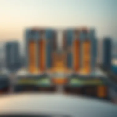 Aerial view of Binary by Omniyat showcasing its architectural elegance