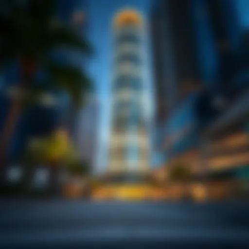 View of Boulevard Plaza Tower 1 from the ground