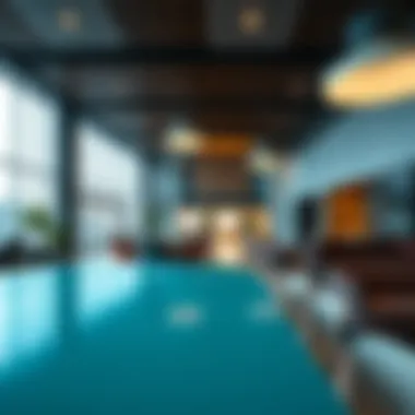 Interior design highlighting the innovative workspace solutions available