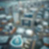 Aerial view of CBD 8 showcasing its modern architecture and urban layout