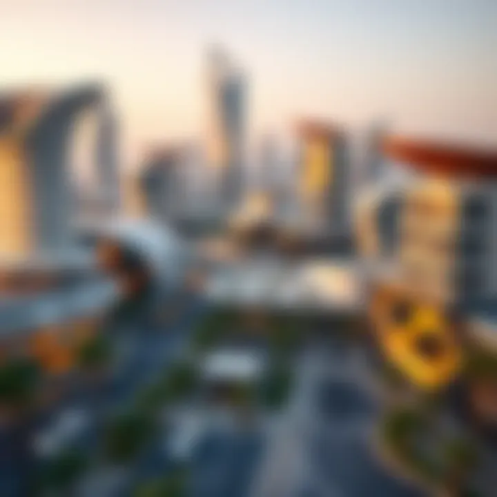 Conceptual design of CBD 8's commercial district with innovative structures