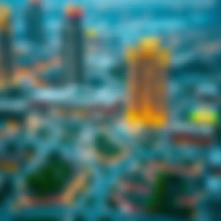 Map illustrating the connectivity options around CBD 8