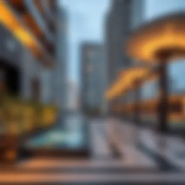 Luxurious amenities surrounding Churchill Tower