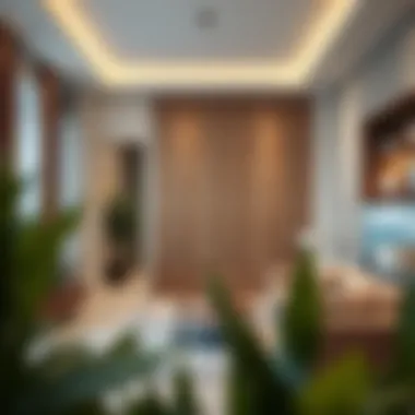 Stylish residential closed partition example