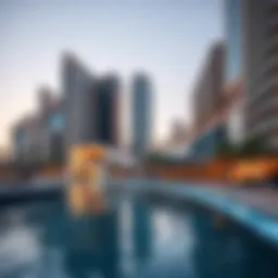 Stunning view of Creek Waters by Emaar showcasing its modern architecture