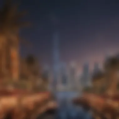 Dubai's Skyline Dressed for the Festivities Festive decorations adorning Dubai's skyline