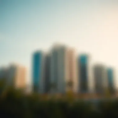 Modern residential buildings in Deira reflecting the contemporary architecture