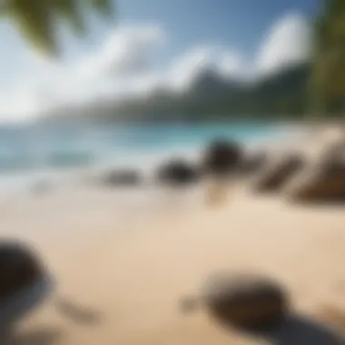 Stunning Beach in Seychelles Stunning beach in Seychelles