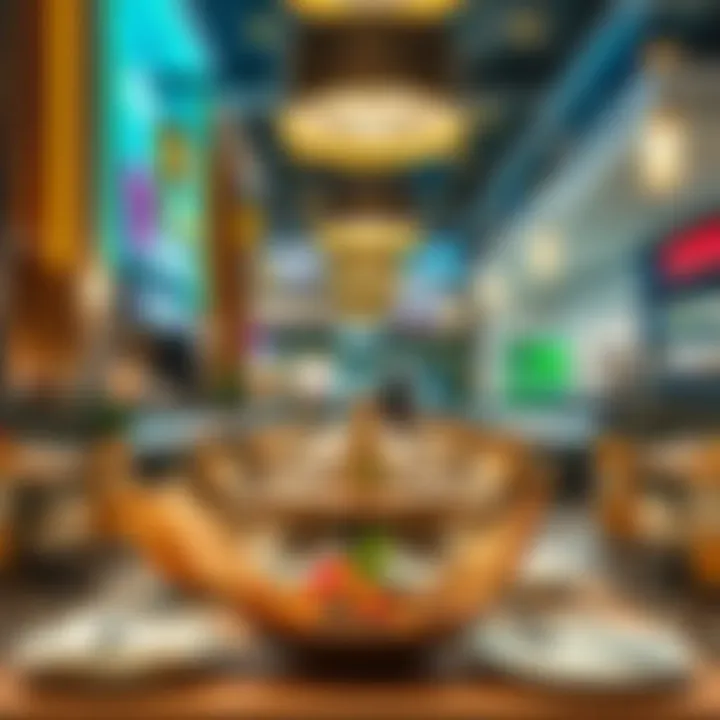 Dining area within DFC Mall highlighting culinary offerings