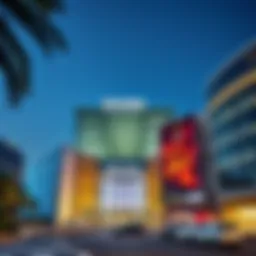 Exterior view of DFC Mall showcasing architectural design